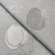 Tecido Jacquard Fio Tinto Pêssego Cinza - 2,80m de Largura Tecido Jacquard Fio Tinto Pêssego Cinza - 2,80m de Largura