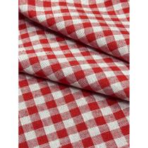 Tecido Jacquard Fio Tinto Xadrez Vermelho - 2,80m de Largura Tecido Jacquard Fio Tinto Xadrez Vermelho - 2,80m de Largura