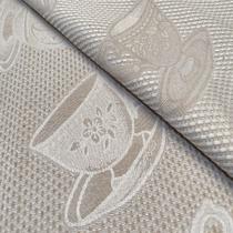 Tecido Jacquard Fio Tinto Xícara Bege - 2,80m de Largura Tecido Jacquard Fio Tinto Xícara Bege - 2,80m de Largura