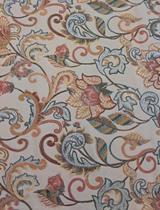 Tecido Jacquard Floral Bege Tecido Jacquard Floral Bege