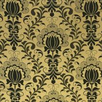 Tecido Jacquard Floral Preto com Dourado 2.80m de Largura Tecido Jacquard Floral Preto com Dourado 2.80m de Largura