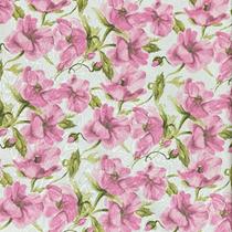 Tecido Jacquard Floral Rosa - 1,40m de Largura Tecido Jacquard Floral Rosa - 1,40m de Largura