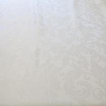 Tecido Jacquard Medalhão Para Toalha De Mesa 2,80M Branco