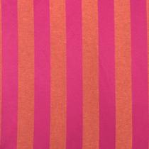 Tecido Jacquard Pink com Laranja Listrado 2.80m de Largura - Sua Casa Decor