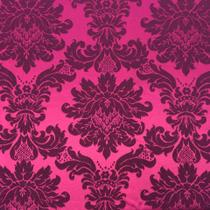 Tecido Jacquard Pink com Preto Medalhão 2.80m de Largura