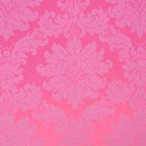 Tecido Jacquard Rosa Forte Medalhão 2.80m de Largura