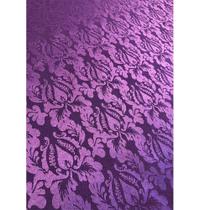 Tecido Jacquard Tradicional Adamascado Roxo - 2,80m de Largura