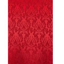 Tecido Jacquard Tradicional Adamascado Vermelho - 2,80m de Largura Tecido Jacquard Tradicional Adamascado Vermelho - 2,80m de Largura