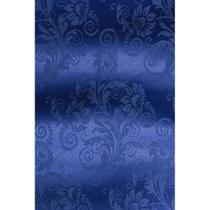 Tecido Jacquard Tradicional Arabesco Azul Royal - 2,80m de Largura