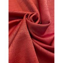 Tecido Jacquard Tradicional Falso Liso Vermelho - 2,80m de Largura Tecido Jacquard Tradicional Falso Liso Vermelho - 2,80m de Largura