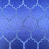 Tecido Jacquard Tradicional Geométrico Azul Royal - 2,80m de Largura Tecido Jacquard Tradicional Geométrico Azul Royal - 2,80m de Largura