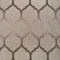 Tecido Jacquard Tradicional Geométrico Cinza e Cru - 2,80m de Largura