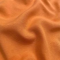 Tecido Jacquard Tradicional Liso Laranja - 2,80m de Largura