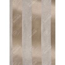 Tecido Jacquard Tradicional Listrado Bege com Bronze - 2,80m de Largura