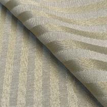 Tecido Jacquard Tradicional Listrado Estreito Bege - 2,80m de Largura