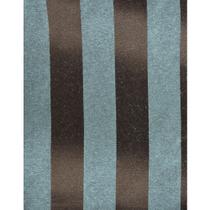 Tecido Jacquard Tradicional Listrado Marrom e Turquesa - 2,80m de Largura