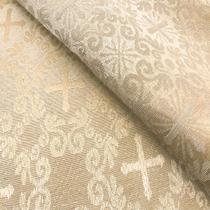 Tecido Jacquard Tradicional Litúrgico Pérola - 2,80m de Largura Tecido Jacquard Tradicional Litúrgico Pérola - 2,80m de Largura