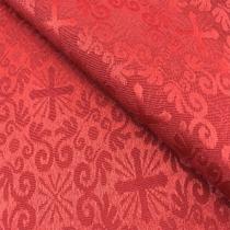 Tecido Jacquard Tradicional Litúrgico Vermelho - 2,80m de Largura