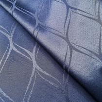 Tecido Jacquard Tradicional Losango Azul Marinho - 2,80m de Largura Tecido Jacquard Tradicional Losango Azul Marinho - 2,80m de Largura