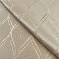 Tecido Jacquard Tradicional Losango Bege Marfim - 2,80m de Largura