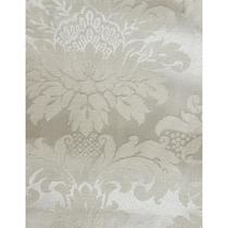 Tecido Jacquard Tradicional Medalhão Bege Marfim - 2,80m de Largura