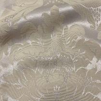 Tecido Jacquard Tradicional Medalhão Bege Marfim - 2,80m de Largura