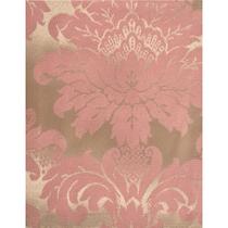 Tecido Jacquard Tradicional Medalhão Rosa Envelhecido e Dourado - 2,80m de Largura Tecido Jacquard Tradicional Medalhão Rosa Envelhecido e Dourado - 2,80m de Largura