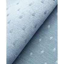 Tecido Jacquard Tradicional Poá Azul Bebê - 2,80m de Largura