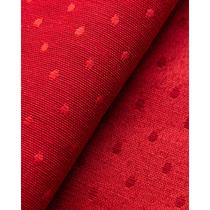 Tecido Jacquard Tradicional Poá Vermelho - 2,80m de Largura