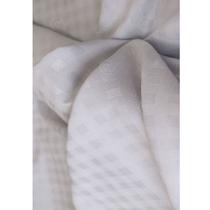 Tecido Jacquard Tradicional Xadrez Branco - 2,80m de Largura