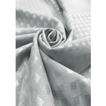Tecido Jacquard Tradicional Xadrez Prata - 2,80m de Largura