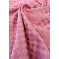 Tecido Jacquard Tradicional Xadrez Rosa Bebê - 2,80m de Largura Tecido Jacquard Tradicional Xadrez Rosa Bebê - 2,80m de Largura