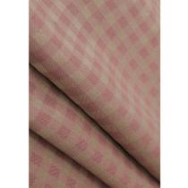 Tecido Jacquard Tradicional Xadrez Rosa Envelhecido e Dourado - 2,80m de Largura Tecido Jacquard Tradicional Xadrez Rosa Envelhecido e Dourado - 2,80m de Largura