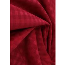 Tecido Jacquard Tradicional Xadrez Vermelho - 2,80m de Largura