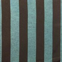 Tecido Jacquard Verde com Marrom Listrado 2.80m de Largura