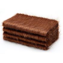 Tecido Jetec Brown Faux Fur 25x50 cm 4 peças de Natal