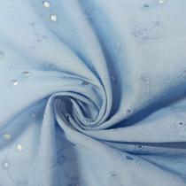 Tecido Laise Azul Bebê 100% Algodão