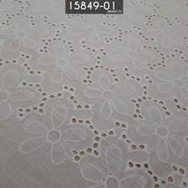 Tecido Laise Bordada 100% Algodão Branco Tecido Laise Bordada 100% Algodão Branco