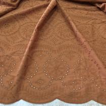 Tecido Laise Bordada Barrado Duplo 100% Algodão Cores 1mt comp x 1,30 mt larg Tecido Laise Bordada Barrado Duplo 100% Algodão Cores 1mt comp x 1,30 mt larg