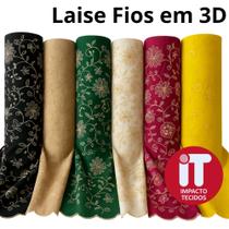 Tecido Laise Bordada FIOS em 3D 100% algodão 1 metro x 1,40m Largura Padrão Laise trabalhada Tecido Laise Bordada FIOS em 3D 100% algodão 1 metro x 1,40m Largura Padrão Laise trabalhada