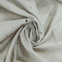 Tecido Laise Cinza Claro 100% Algodão