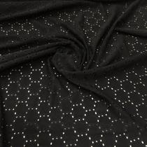 Tecido Laise De Malha Preta (1mt X 1,50mt)