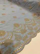 Tecido Laise Richilieu Barrada premium 100% algodão (1m x 1,30m)