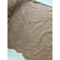 Tecido Laise Richilieu Barrada premium 100% algodão (1m x 1,30m)