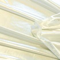 Tecido Lame Com Brilho Metalizado - 2 Metros - Branco - Liso