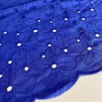 Tecido Lese Bordada Flor 1,35m 100% Algodão Laise Tecido Lese Bordada Flor 1,35m 100% Algodão Laise