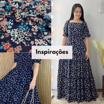 Tecido Lese Bordado Floral Primavera 1,35m 100% Algodão Laise