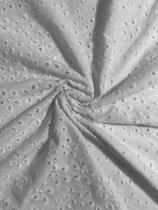 Tecido lese geométrica 100%alg 1.3mts larg branca - CARRETEL