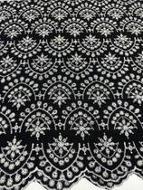 Tecido Linho Bordado 1m x 1,4m