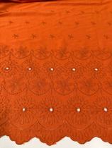 Tecido Linho Bordado 1m x 1,4m